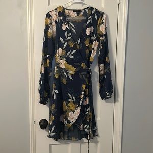 Lulus floral wrap dress